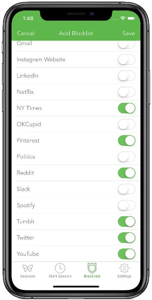 How to Block Websites: freedom io ios block list