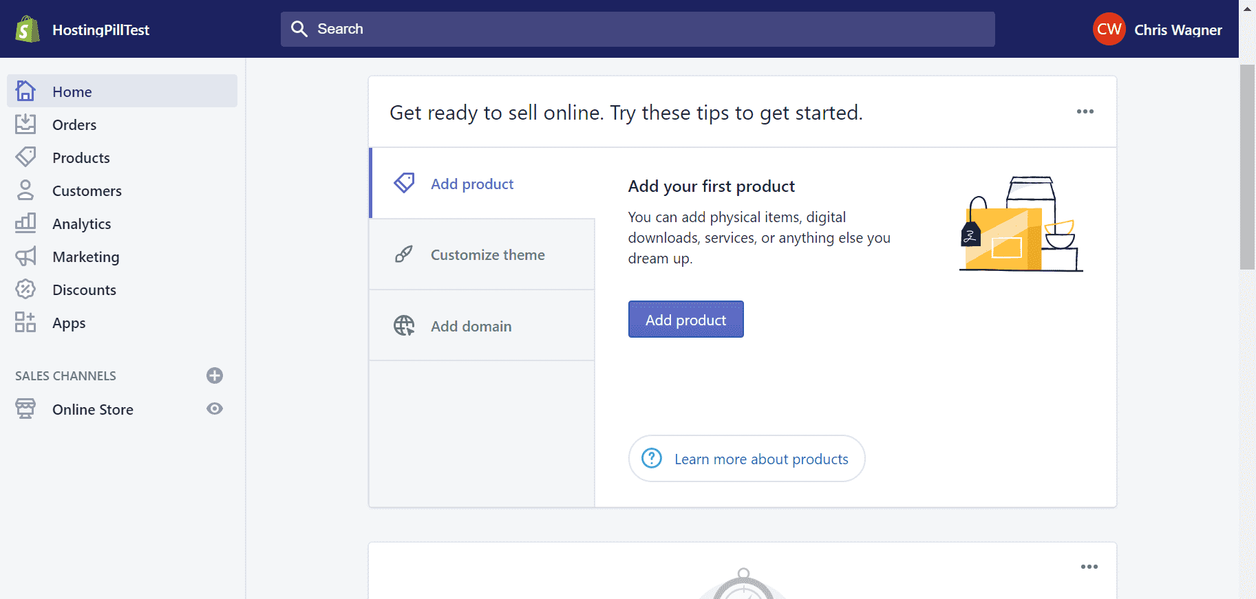 shopify instalação