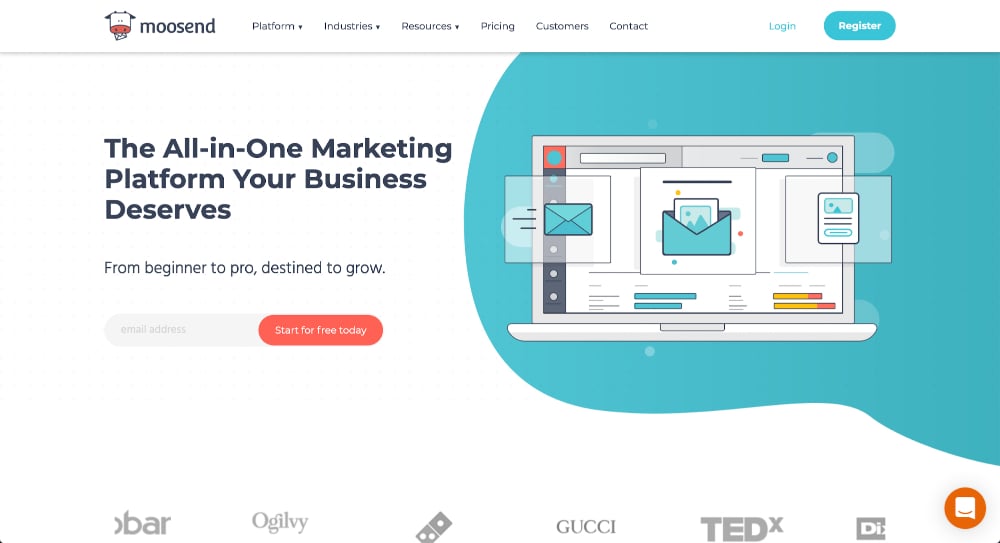 Mailchimp Alternatives: Moosend