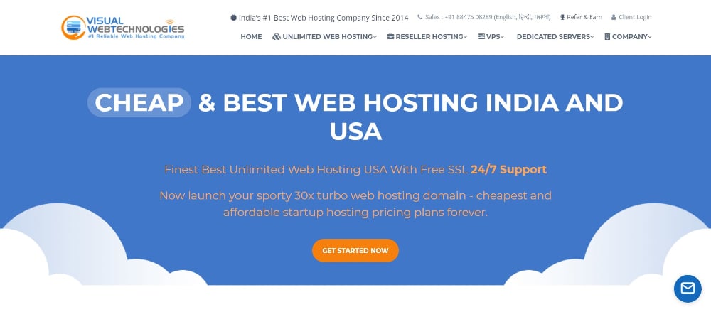 home page