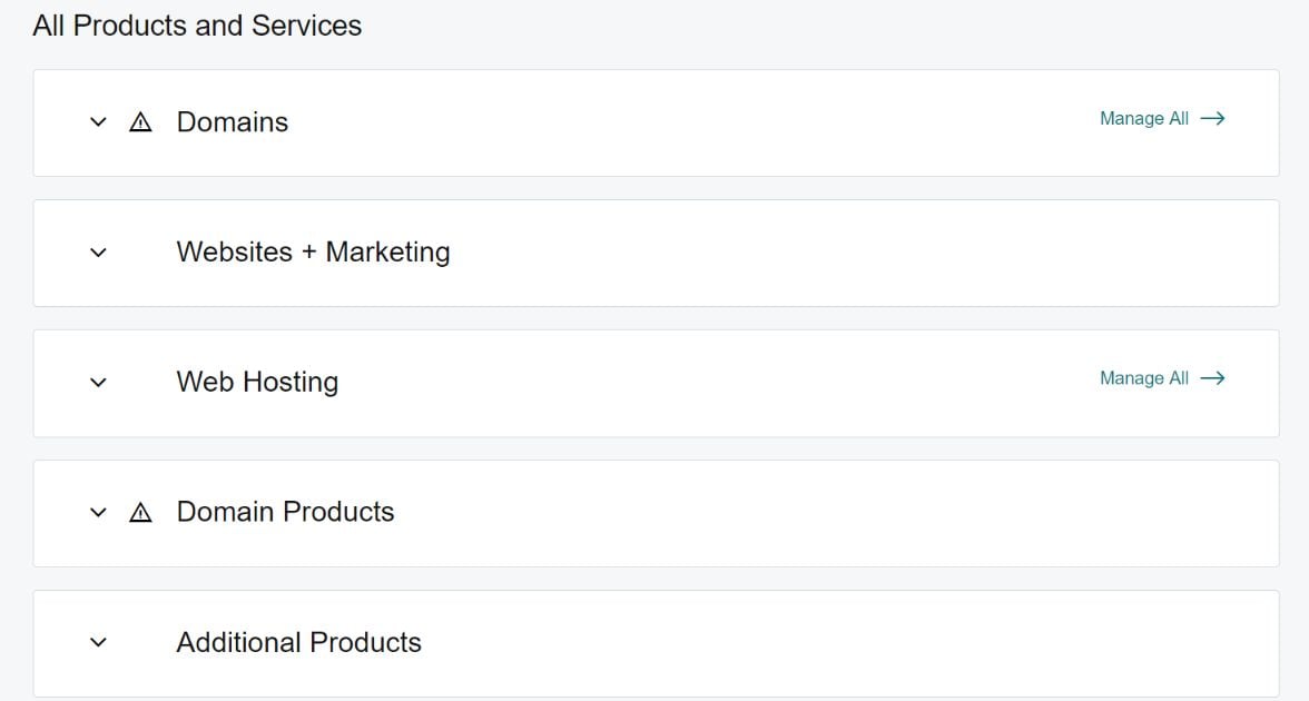 godaddy all products and services