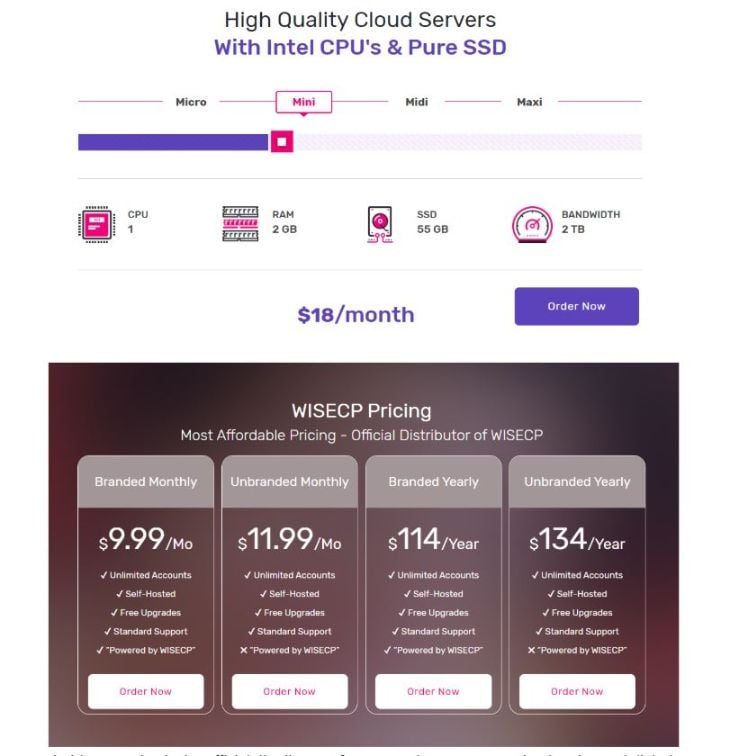 Limitless cloud server