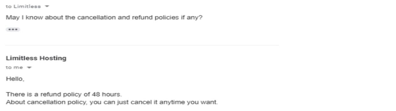 customer support answer