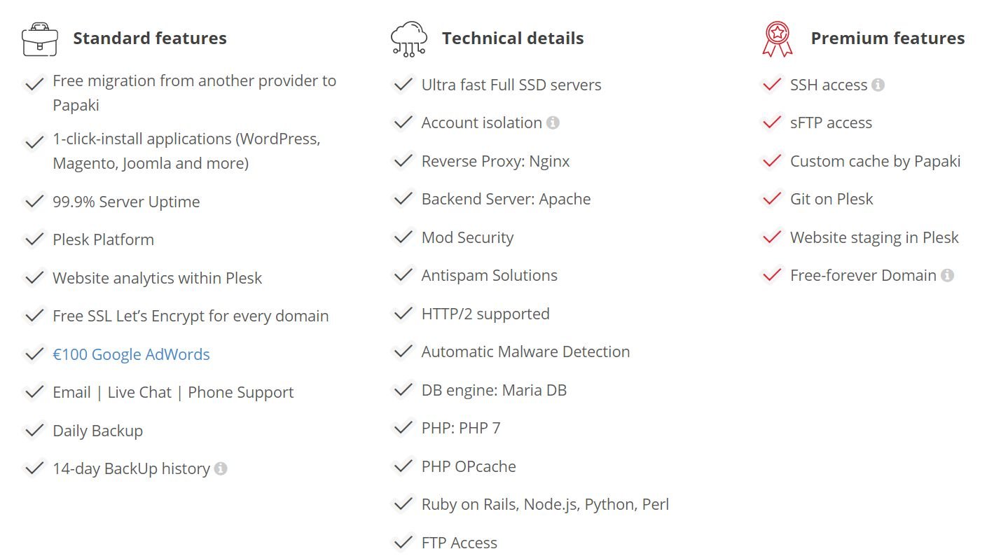 Papaki other features
