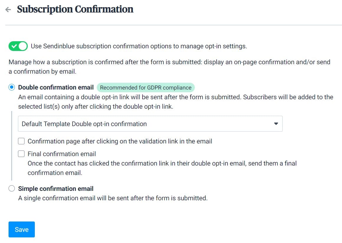 Sendinfblue Email Plugin