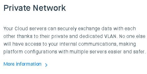 Clouding.io private network