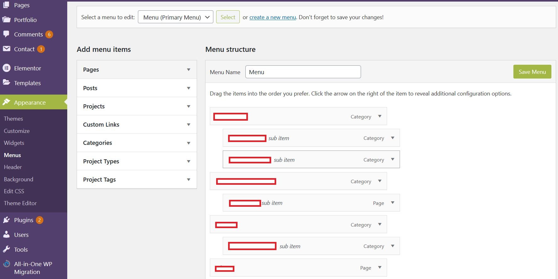 webflow v wordpress-wordpress-menus