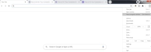 move to incognito mode: your Connection is Not Private