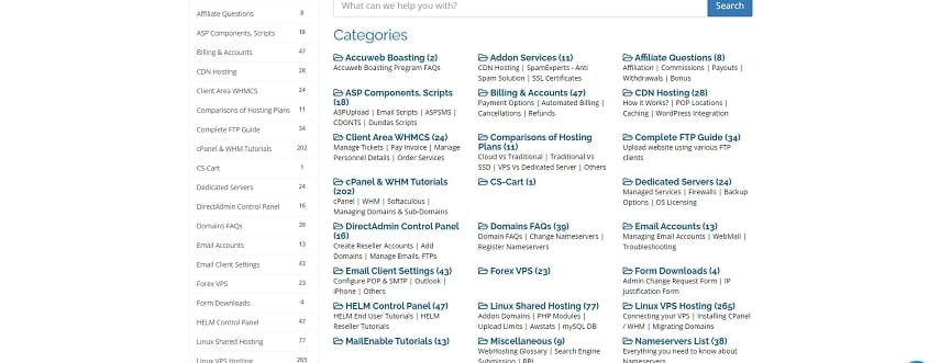 knowledge base Accuweb 