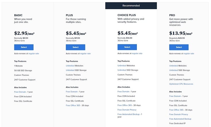 bluehost website host