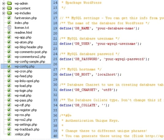 Error Establishing a Database Connection: config file