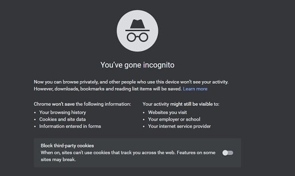 neterr incognito