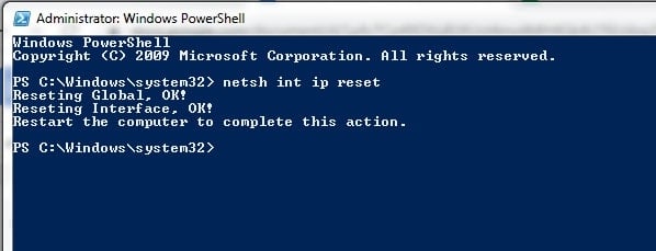 This Site Can’t Be Reached: Windows PowerShell