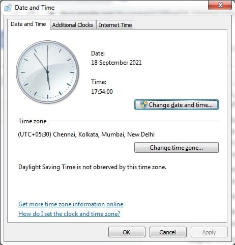 change date n time