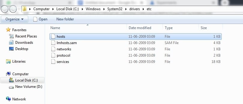 ERR_SSL_PROTOCOL_ERROR: hosts file
