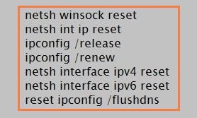 "netsh int ip reset c:resetlog.txt: dns_probe_finished_bad_config