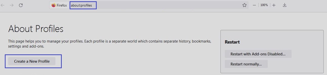 Browser profile: pr_end_of_file_error