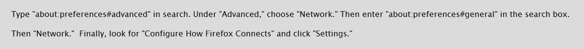 Tweak Browser's Proxy