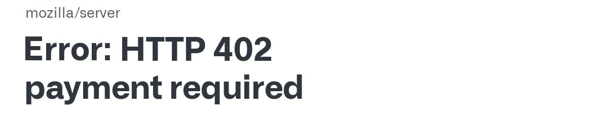 HTTP 402