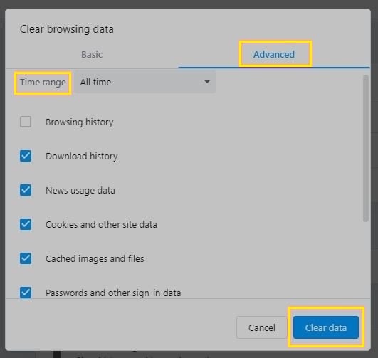 Remove data