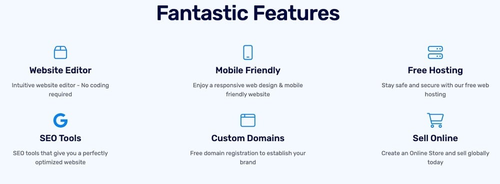 Free Ecommerce Website Builders: SITE123