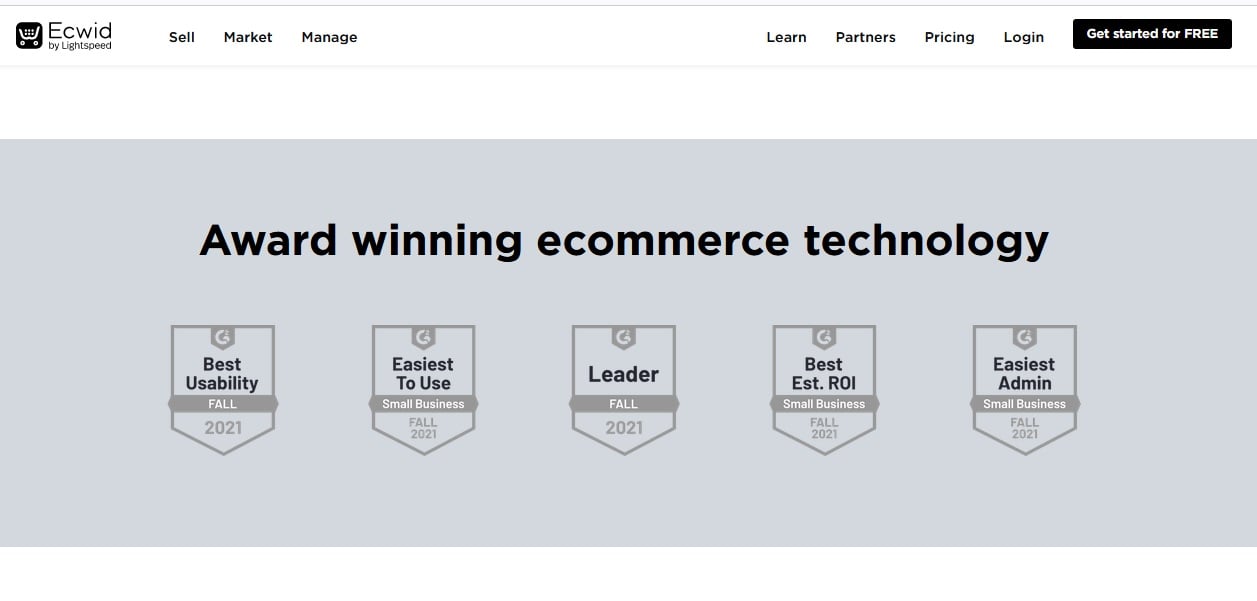 Free Ecommerce Website Builders: Ecwid