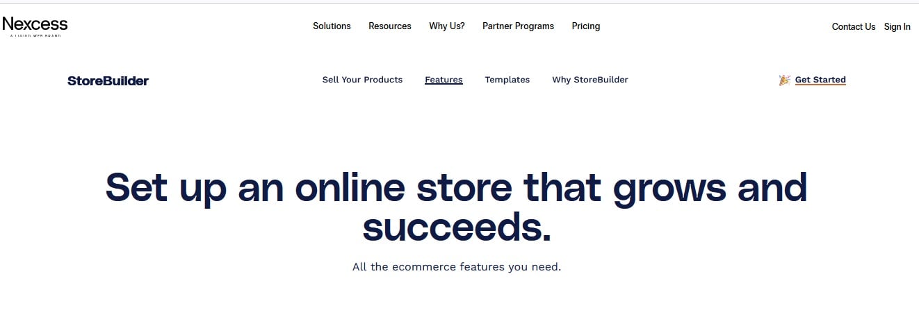 Free Ecommerce Website Builders: Nexcess
