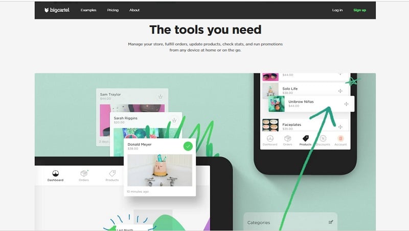 Free Ecommerce Website Builders: Big Cartel