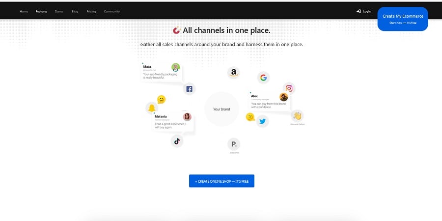 Free Ecommerce Website Builders: Selldone