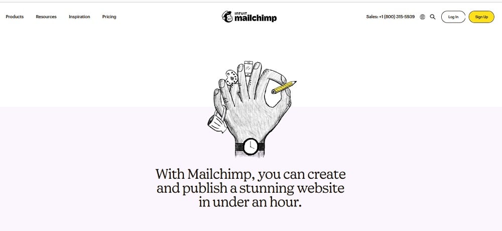 Free Ecommerce Website Builders: Mailchimp