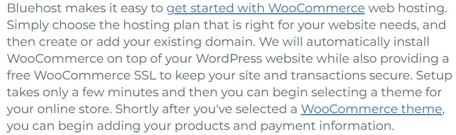 Bluehost WooCommerce Hosting
