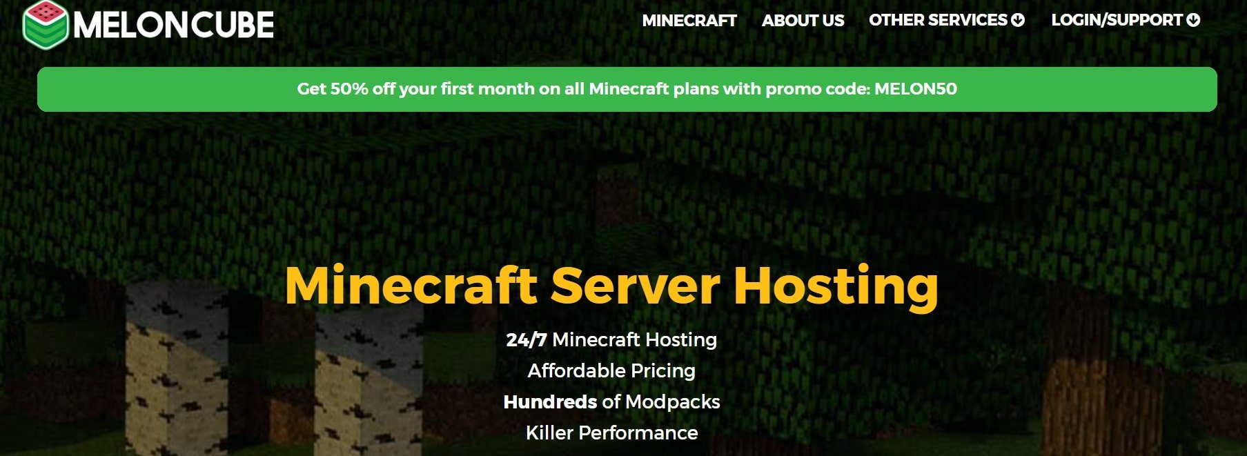 Melon Cube Minecraft Server Hosting